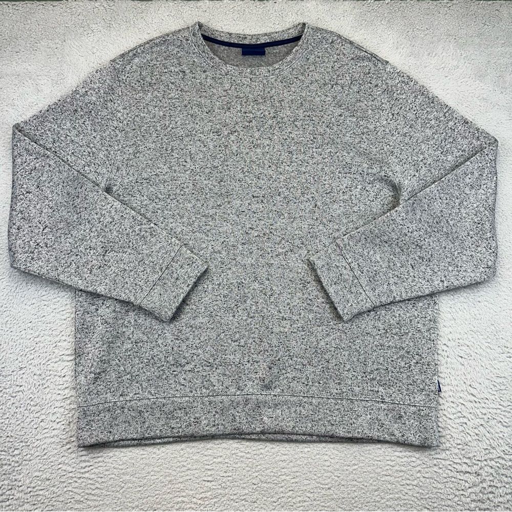Crown Ivy Sweater Mens Extra Large Gray Knit Crew Neck‎ Pullover Preppy Casual